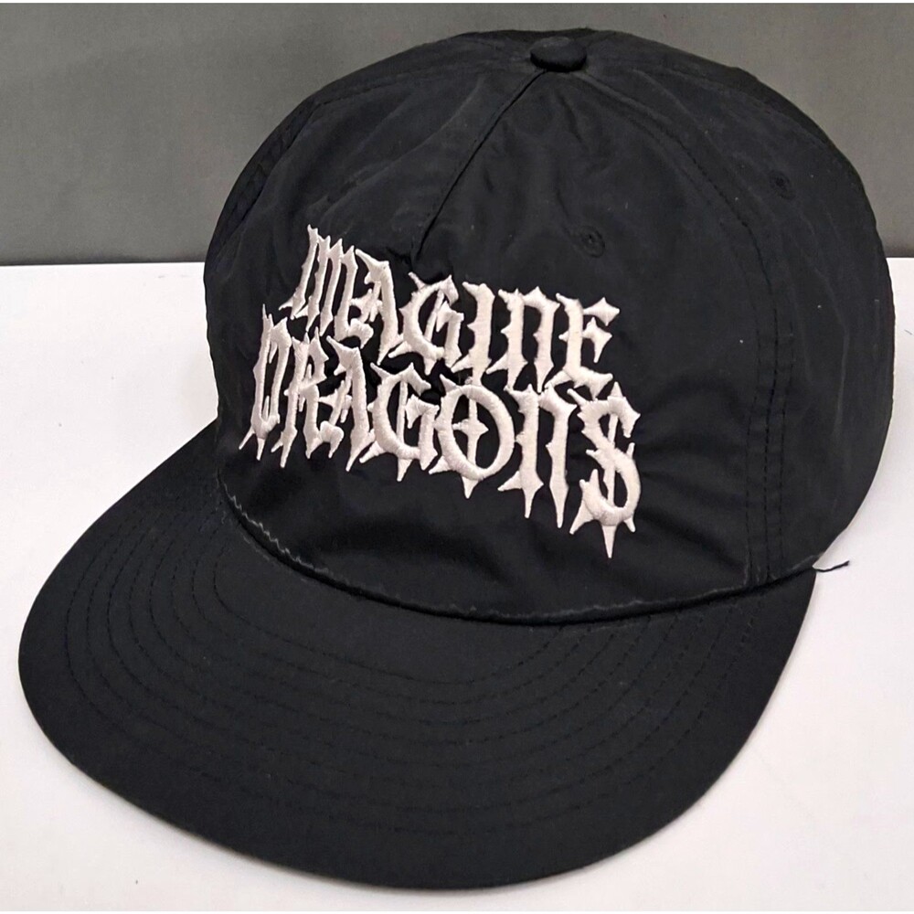 Imagine Dragons Graphic Print Baseball Cap Black Adjustable Unisex Adults